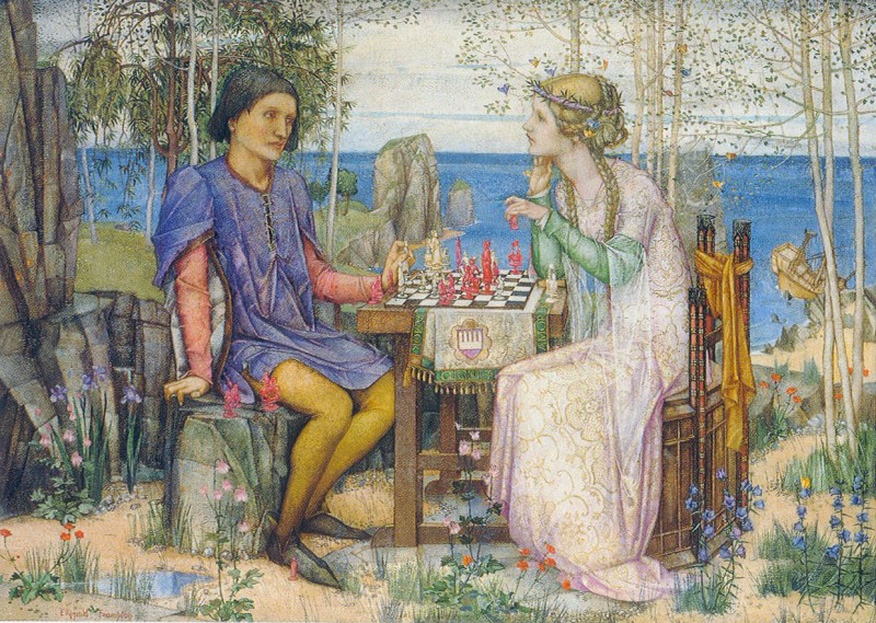 Ferdinand And Miranda (from The Tempest, Act V) by Edward Reginald Frampton
